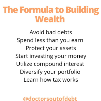 There is a formula to building wealth